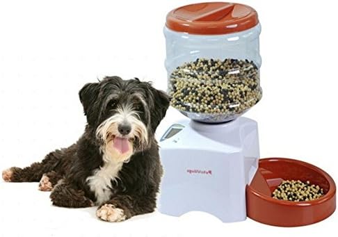 HGD® Electronic Portion Control Programmable Automatic Cat Dog Pet Feeder 5.5 Liter Capacity Dispense 3 Meals Per Day White