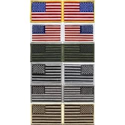 United States of America - US FLAG PATCHES - Regular & Reverse (2' x 3')