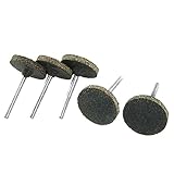 uxcell 研磨ホイール　砂ホイール　軸付　取り付けた　　 5 個セット　25 x4 x 6mm