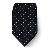 MK-402 - Black - Navy - Michael Kors Silk Necktie