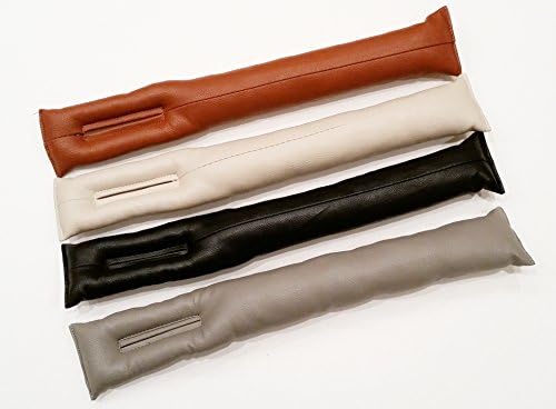 TASOM 1 Pc Car Auto Seat Gap Filler Soft PU Leather Pad Holster Catch Item Dropping under Seat like Keys Cellphone Camera Wallet Purse Mirror Coins Pen - 1 Pad (Beige)