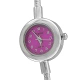 Hot Pink Arabic Numeral European Bead Watch