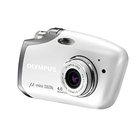 Olympus Mju Mini Pure White Digital camera [4MP , 2 x Optical Zoom]