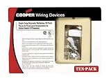 Pk/10: Cooper Wiring 1 Gang Decorator Wallplate (2151V/11)