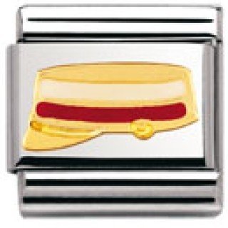 Nomination Composable Classic DAILY LIFE Edelstahl, Email und 18K-Gold (Hut danisch) 03020 Preisvergleich