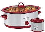 Rival SCV603-SP 6-Quart Crock Pot Slow Cooker with Little Dipper