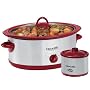 Rival SCV603-SP 6-Quart Crock Pot Slow Cooker with Little Dipper