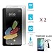 for Straight Talk LG Stylo 2 4g LTE CDMA / GSM Tempered Glass Screen Protector X 2 Pieces