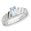 Sterling Silver Blue Topaz Ring