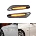 Mallofusa Smoked LED Side Marker Turn Signal Light Repeaters Lamp Assembly for BMW E90 E91 E92 E93 E46 E36 E53 X3 E83 X1 X5 E84 E81 E82 E87 E88 Black(One Pair)