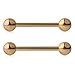 Ruifan Mix Color 316L Stainless Steel Nipple Shield Tongue Barbell Ring Bar Body Piercing 14G 8PCS