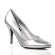 4 Inch Womens Sexy Shoes Wear To Work Shoes Classic Pump Shoes Silver