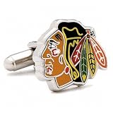 Chicago Blackhawks NHL Logo'd Executive Cufflinks w/Jewelry Box