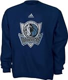Dallas Mavericks Youth adidas Team Logo Fleece Crewneck Sweatshirt