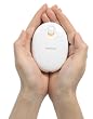 Sanyo KIR-SE1SW Kairo Hand Warmer with Rechargeable Lithium-Ion Battery, Pearl White