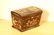 Miniature Artisan Handpainted Wood Chest with Drawer