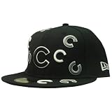 Chicago Cubs Black All Over Performance 59FIFTY by New Era
