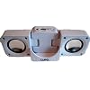 LUPO White Portable Folding Speakers For Iphone, Ipod Video, Touch, Classic, Nano (All Generations), Mini, Shuffle Plus All Other MP3 & MP4 Players