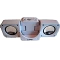 LUPO White Portable Folding Speakers For Iphone, Ipod Video, Touch, Classic, Nano (All Generations), Mini, Shuffle Plus All Other MP3 & MP4 Players