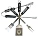 NFL Team BBQ Grill Set Stainless Steel 4 Piece Choose Your Favorite Team