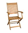 Tensen PS02C-38B/2 Balau Wood Cheswick Folding Arm Chair (set of 2)