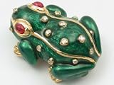 ENAMEL FROG PIN