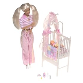 Barbie & Krissy - Bedtime Baby W/ Musical Crib (2000)