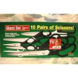 Click here to buy Ronco Showtime 10 Pairs of Scissors by As Seen On TV.
