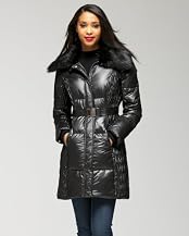 Faux Fur Collared Long Puffer Jacket