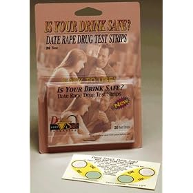DrinkSafe Date Rape Drug Test Strips - 20 Tests / 10 cards, detect ghb and ketamine