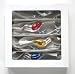 Lauscha Weihnachtsbaumschmuck - Geschenkkarton 4 Stück Glas Vogel 12cm silber glänzend - mit Glasschwanz