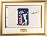 David Duval Framed Autographed Pin Flag