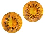 1.50CTW 6.5MM ROUND MADEIRA CITRINE SET OF 2.