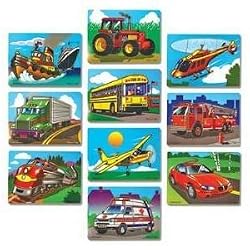 Favorite Vehicles Wooden Puzzle Set of 10 by Melissa and Doug