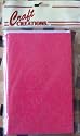 5 Glitter Hot Raspberry Cards with White Envelopes