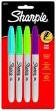 Sharpie Permanent Marker Fine Tip Assorted 4 Pack