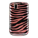 Premium Designer Hard Crystal Snap-on Case for Blackberry Tour 9630 Case - Black Pink Zebra Print