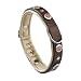 Ferplast 76103058 Lederhalsband f�r Hunde, Giotto BK C 25/49, Breite: 25 mm, L: 45-49 cm, braun mit Applicationen