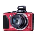General Imaging G100-RD Full-HD 14.4MP Digital Camera, 15X Optical Zoom, 3" LCD - Red