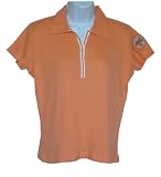 Womens 100% Cotton Ribbed Polo Shirt