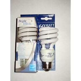 World's BEST ENERGY STAR 1 PIECE BRIGHT EFFECTS 13 Watts Spiral shaped Fluorescent Bulb Energy saving NEW