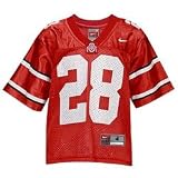 Ohio State Buckeyes #28 Scarlet Preschool Replica Football Jersey