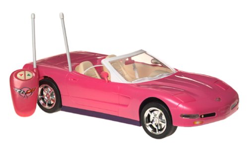 41J3B0ZJ7EL Barbie Radio Control Pink Convertible Corvette
