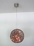 Pendelleuchte, Drahtkugel, 40 cm DM, WireCircle P 40 coffee, 10234