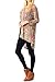 82 Days Women'S Poly Span Various Print High & Low Tunic with 3/4 Sleeves - Print