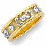 Two Tone Unique Etruscan Style Band