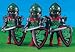 Green Dragon Knights - 3 Figures