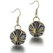 Blue And Green Shell Dangle Earrings