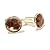Obsidian Cufflinks 01 Business Stone Mahogany Star Brown Black Silver Brass Crystal