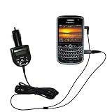 2 in 1 FM Transmitter and Car Charger for the Blackberry Tour - Gomadic Brand w/ TipExchange Technology